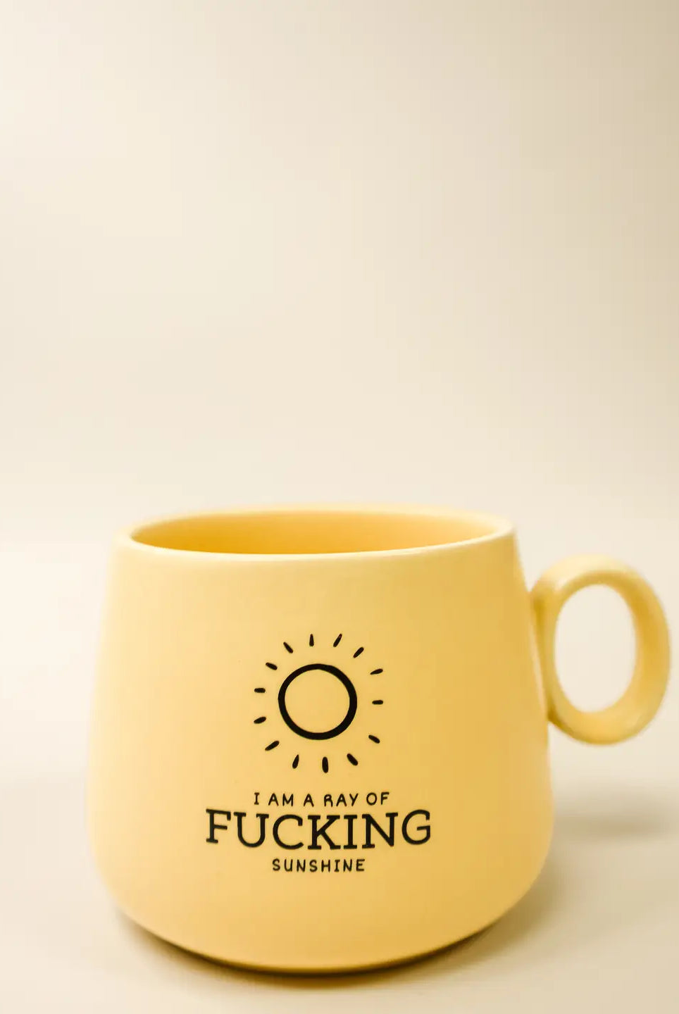 Rose & Lee Co Cappuccino Mug, I Am A Ray of F*cking Sunshine Drinkware