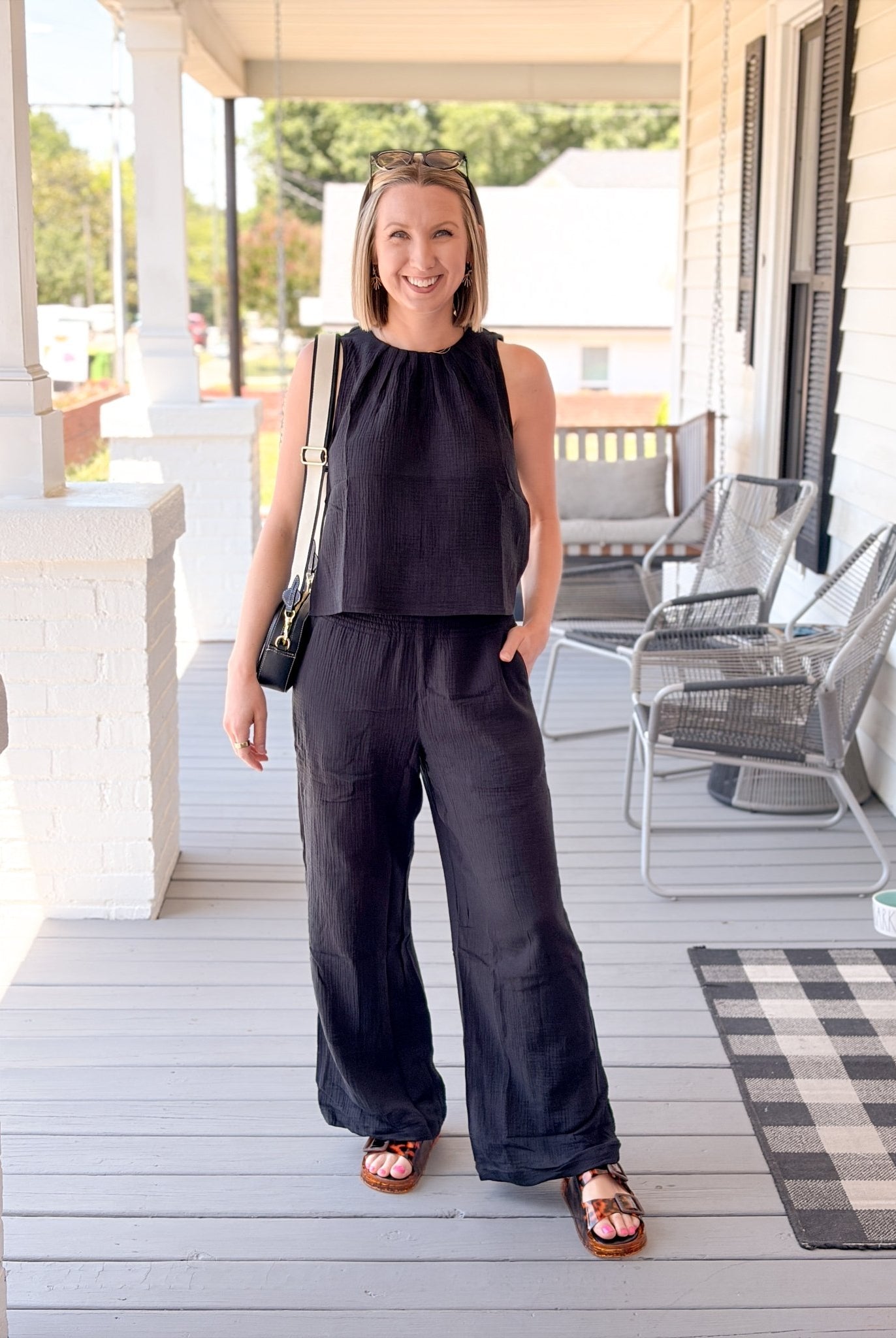 Rose & Lee Co Isla Pants, Black by Marine Layer Pants