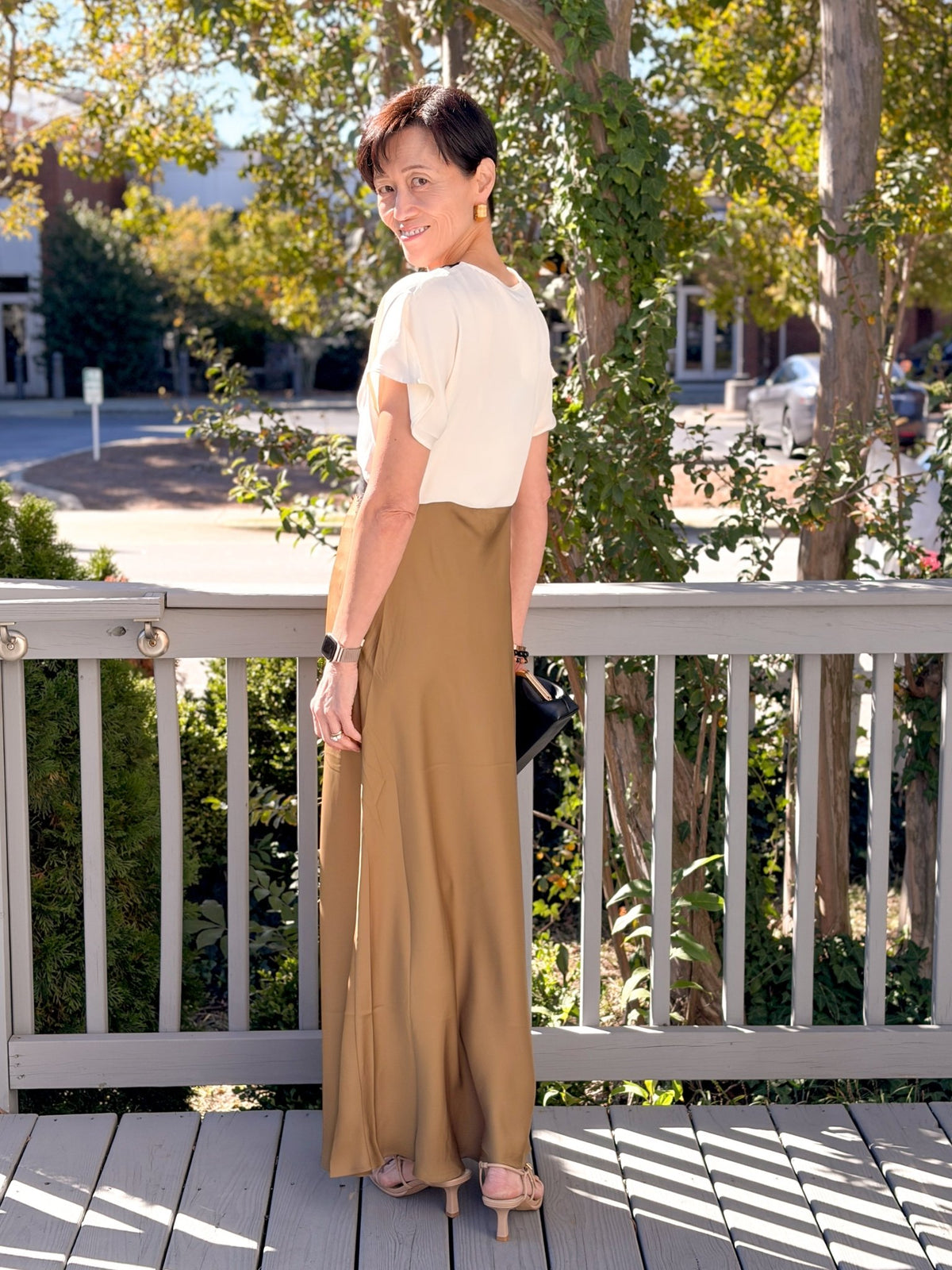 Rose & Lee Co Jannali Dress, Whisper White/Black Event Dress