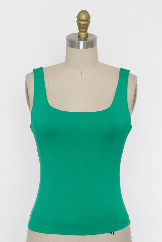 Kelly Green Tank Top Apex Ethical Boutique