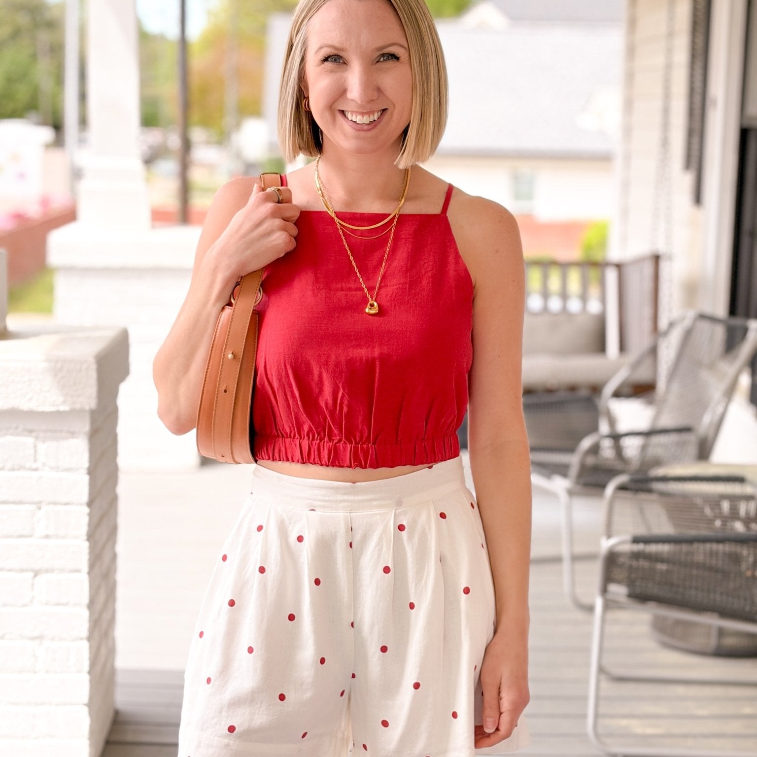 Rose & Lee Co Lorna Tank, Chili Tanks