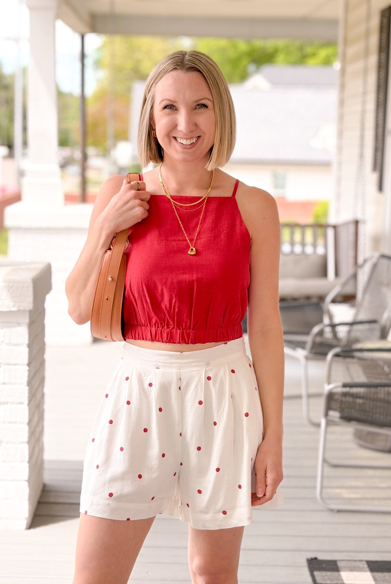 Rose & Lee Co Lorna Tank, Chili Tanks