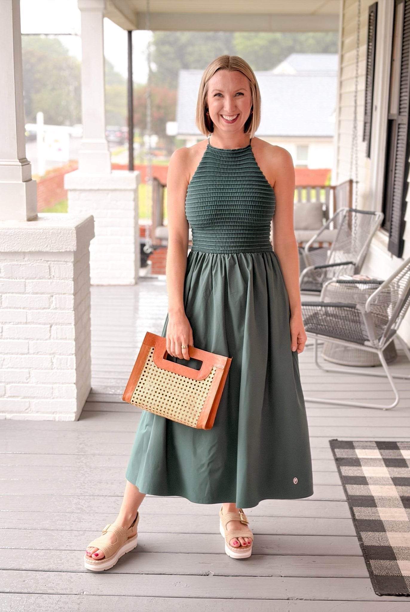 Rose & Lee Co Lucia Dress, Green Casual Dresses
