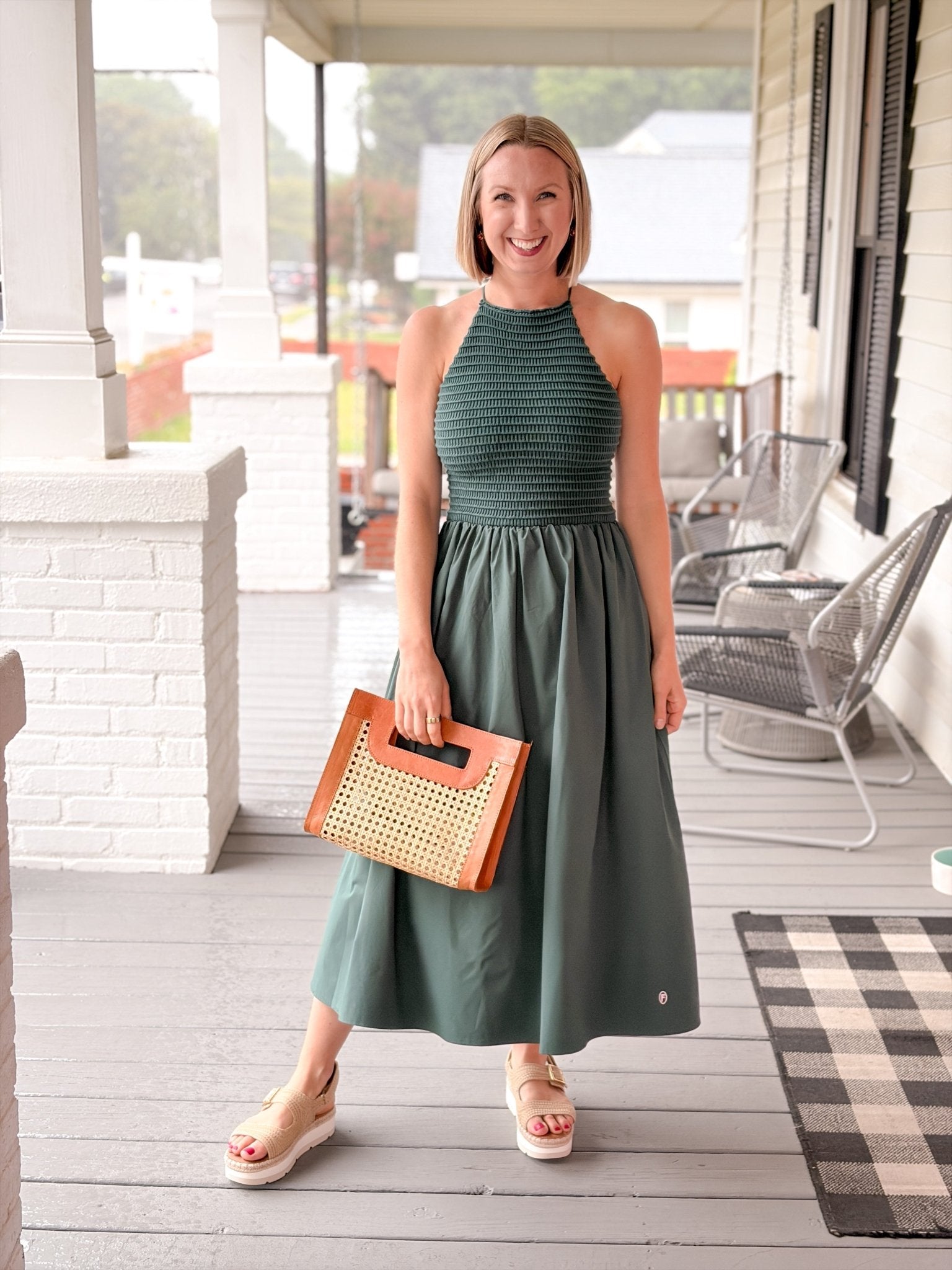 Rose & Lee Co Lucia Dress, Green Casual Dresses