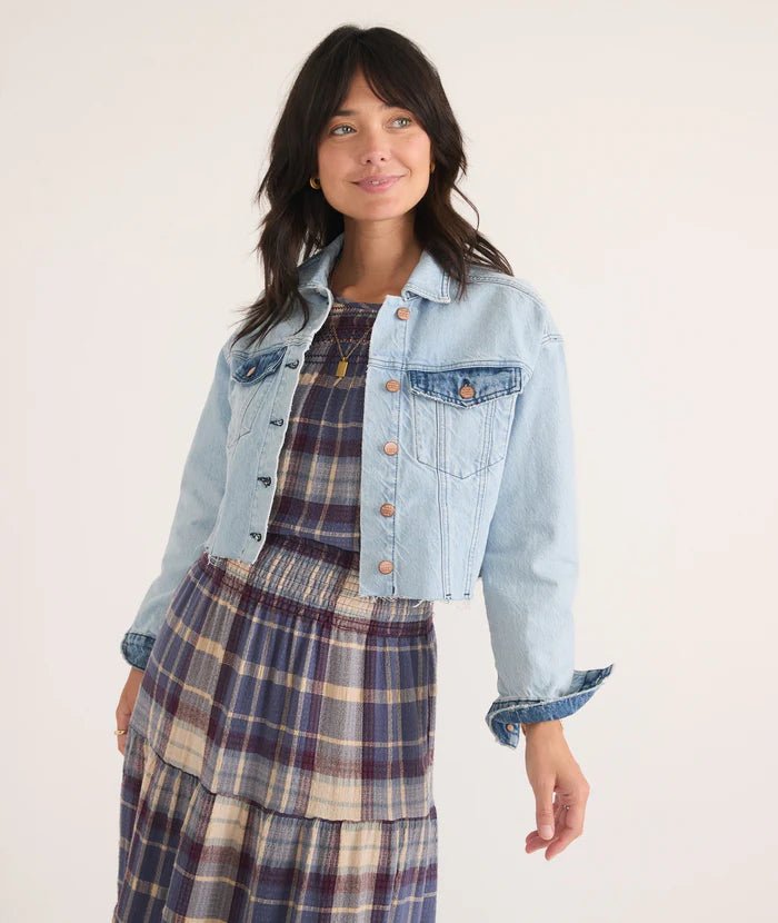 Rose & Lee Co Ray Jacket, Medium Wash by Marine Layer unknown