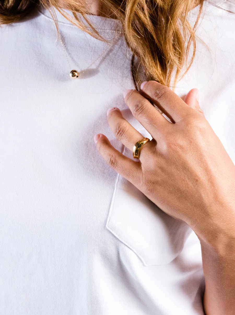 Rose & Lee Co Milky Way Ring, Vermeil Rings