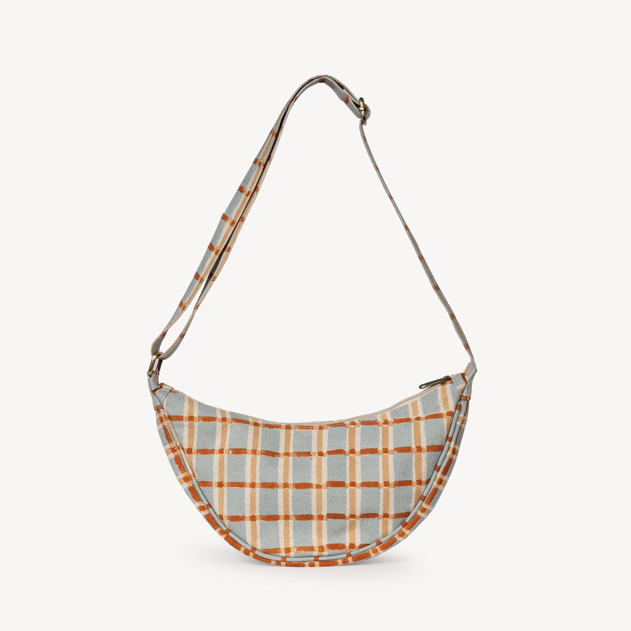 plaid sling bag