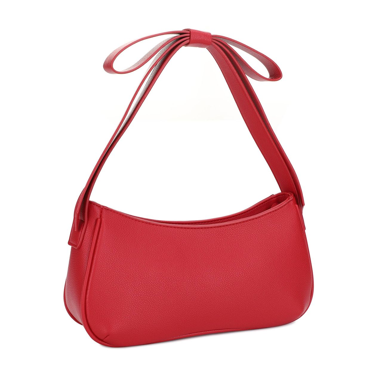 red shoulder bag with bow