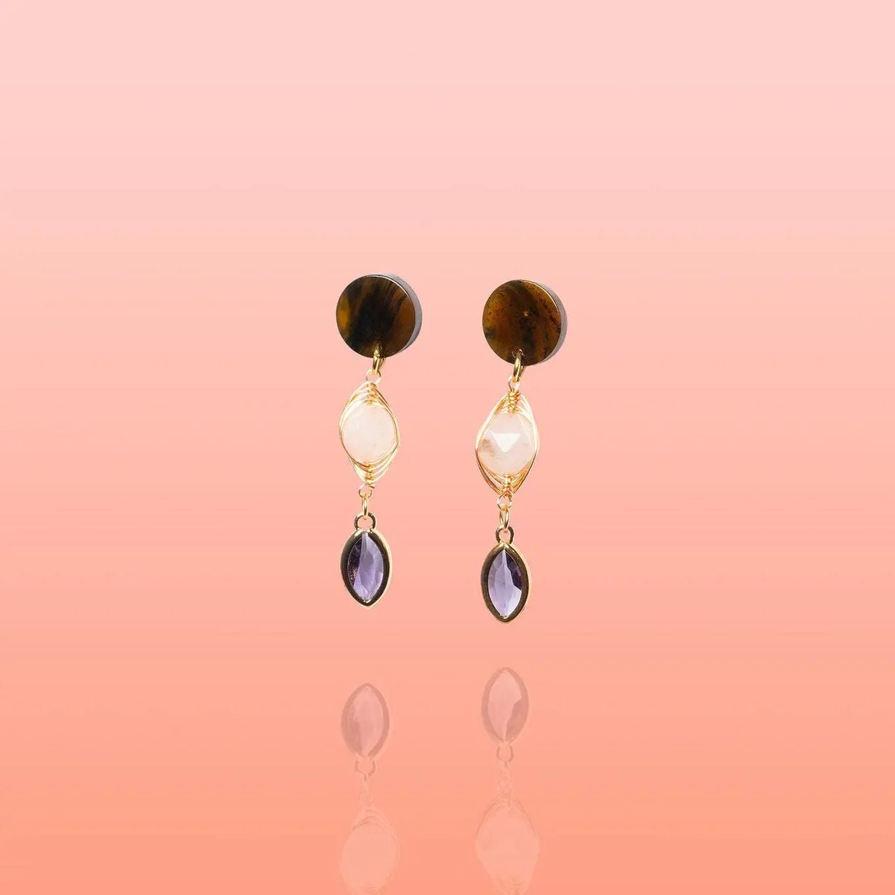 Rose & Lee Co Inez Jade Dangles Earrings