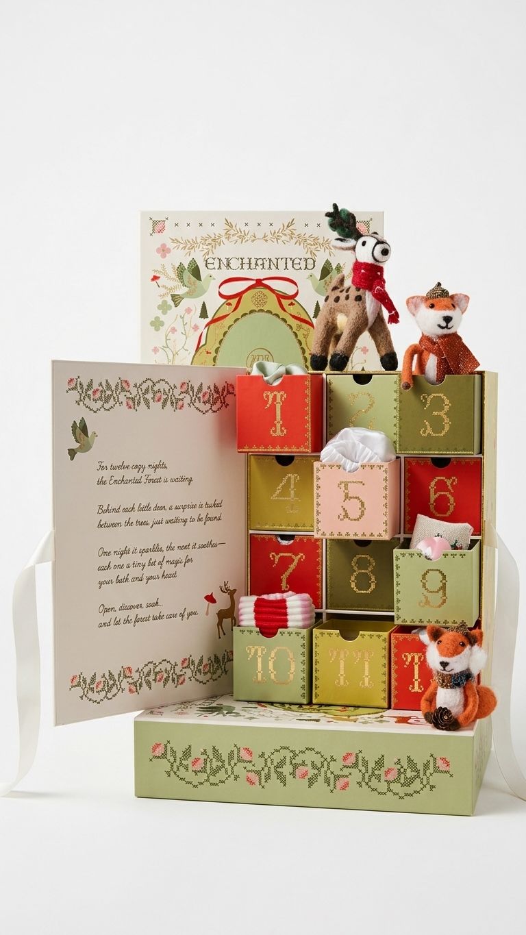 Rose & Lee Co Enchanted Forest Bath & Body Advent Calendar Gift Set Bath & Body