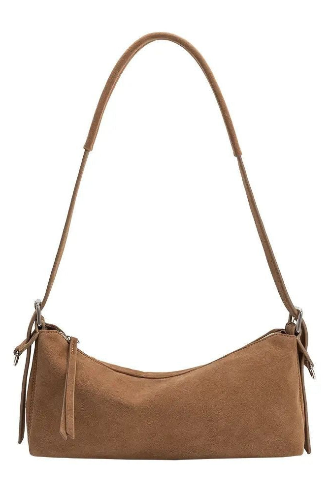 Rose & Lee Co Valeria Suede Shoulder Bag, Camel Bags