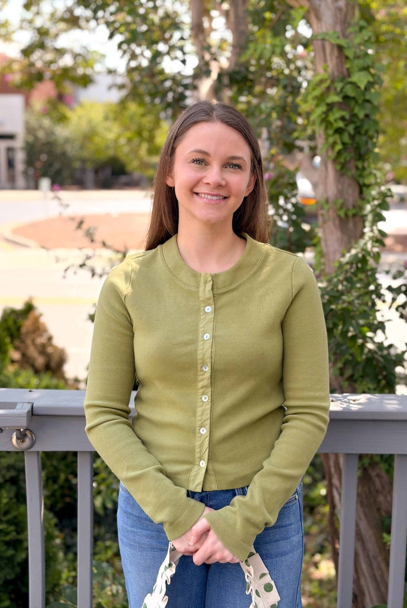 Rose & Lee Co Nola Cardigan, Moss Cardigan