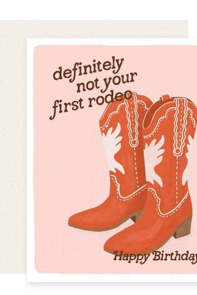 Rose & Lee Co Not First Rodeo Birthday Card Stationery
