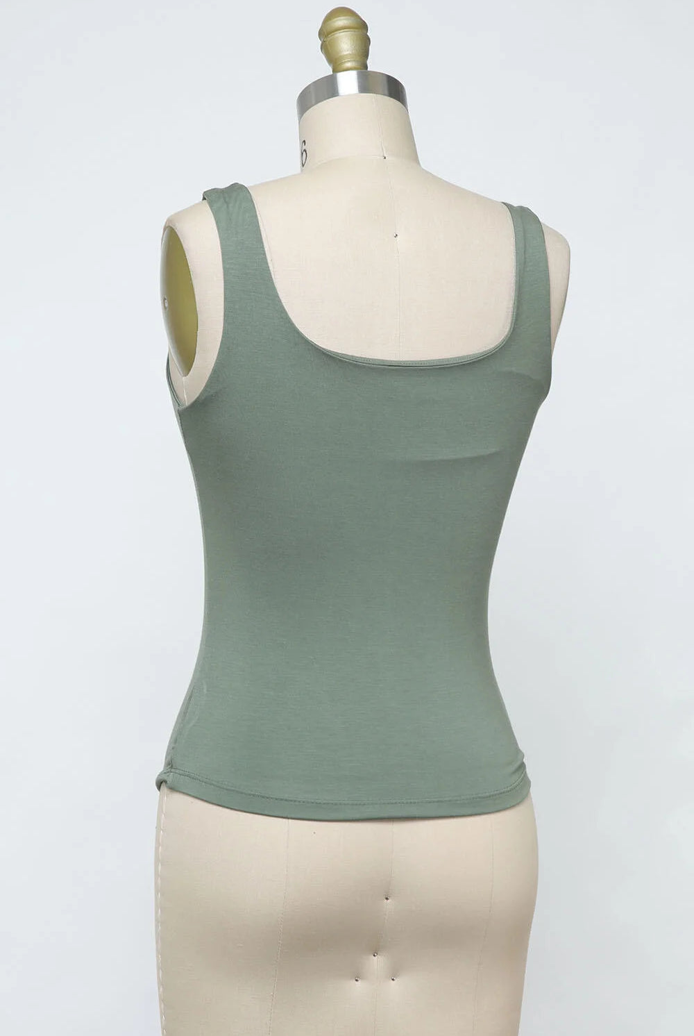 Olive Green Tank Top Apex Ethical Boutique