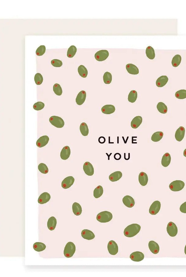 Rose & Lee Co Olive You Card Stationery