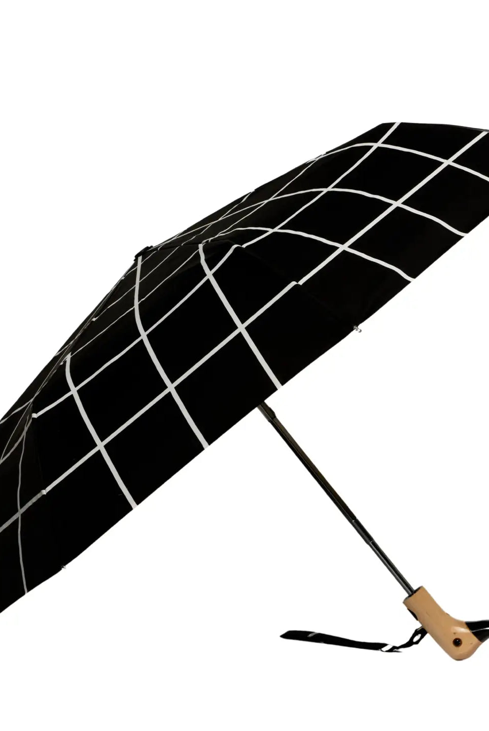 Original Duckhead Umbrella Black Grid Sustainable Women's Boutique Durham NC