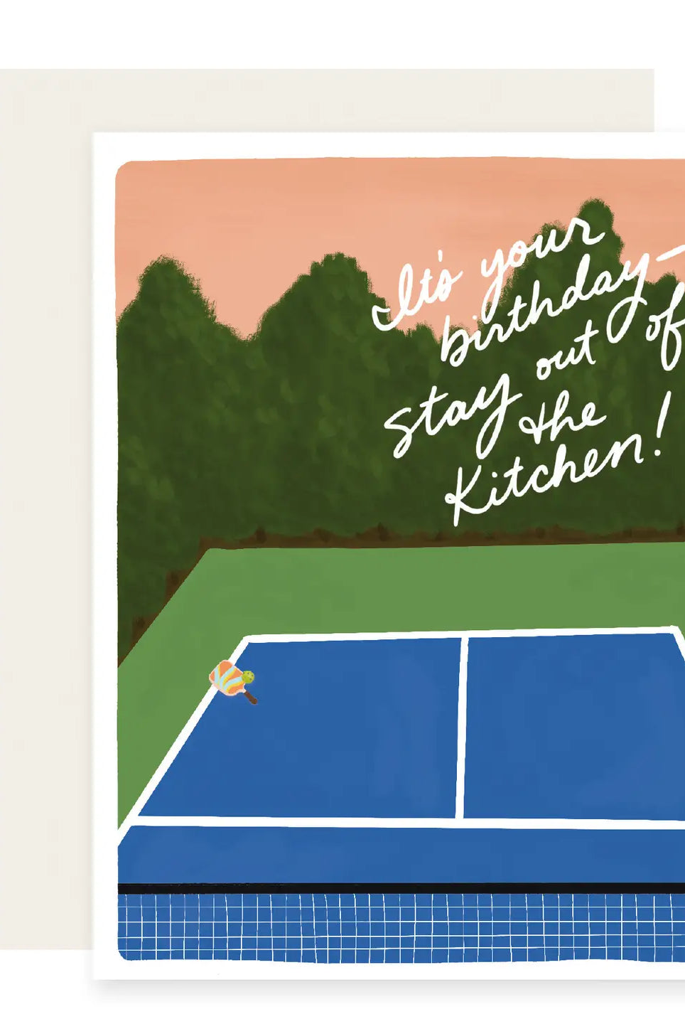 Rose & Lee Co Out of the Kitchen Pickleball Birthday Card Stationery