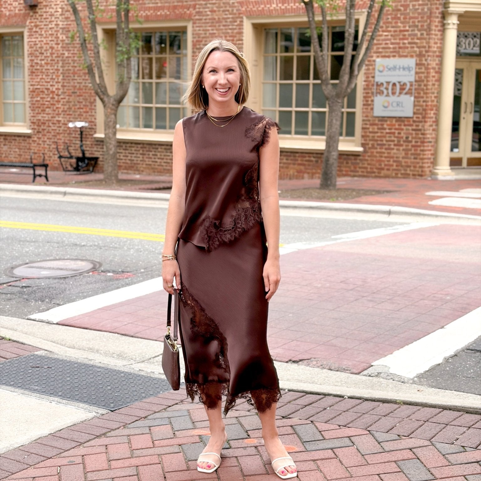 Rose & Lee Co Peyton Skirt, Brown Skirts