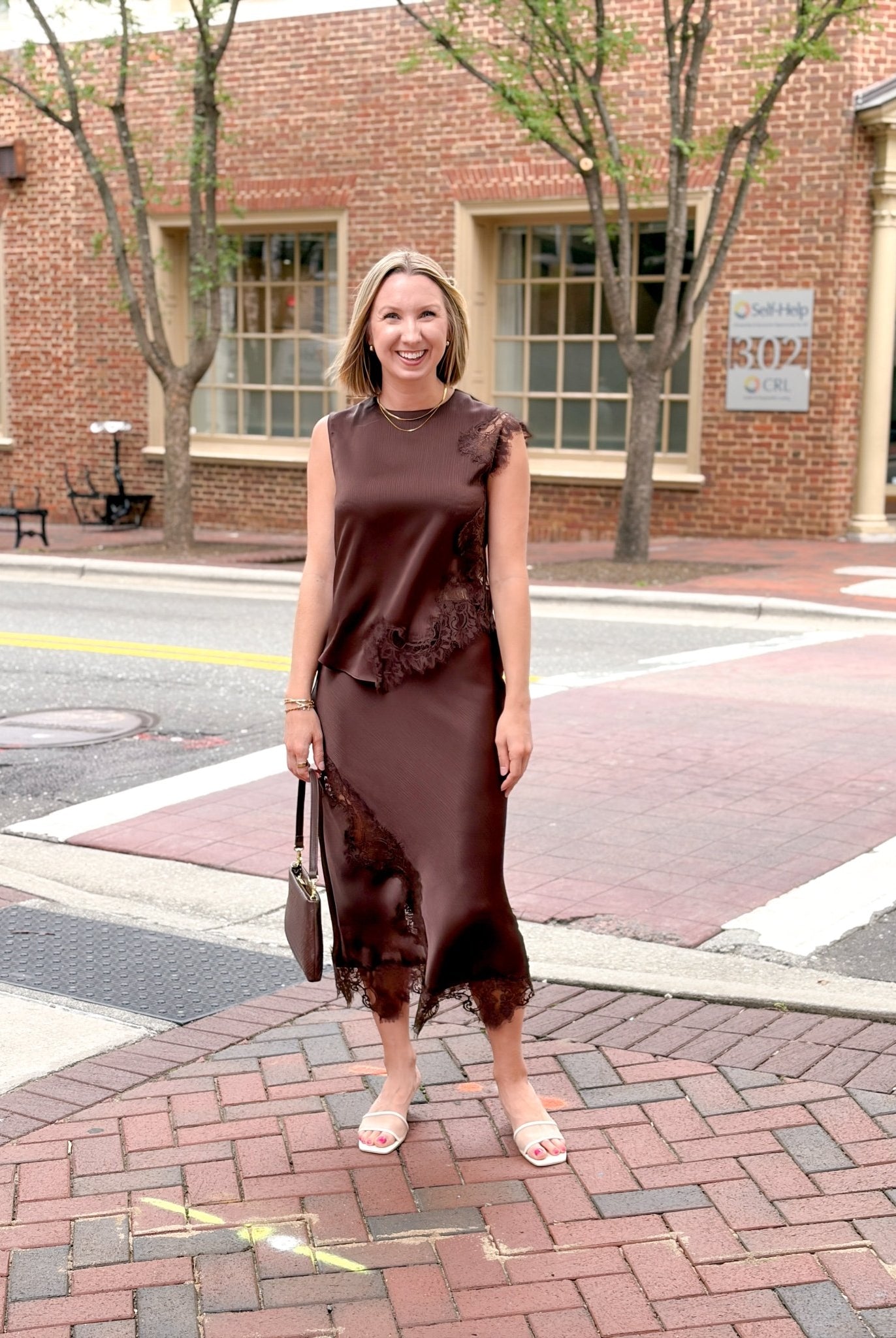Rose & Lee Co Peyton Skirt, Brown Skirts