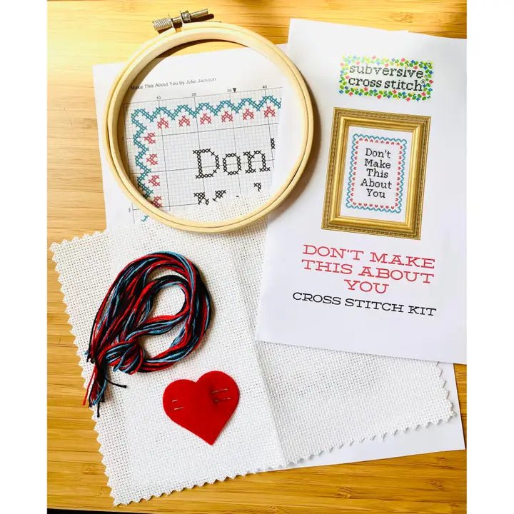 Rose & Lee Co Deluxe Cross Stitch Kit, Please Don't Do Coke In The Bathroom Home & Gifts
