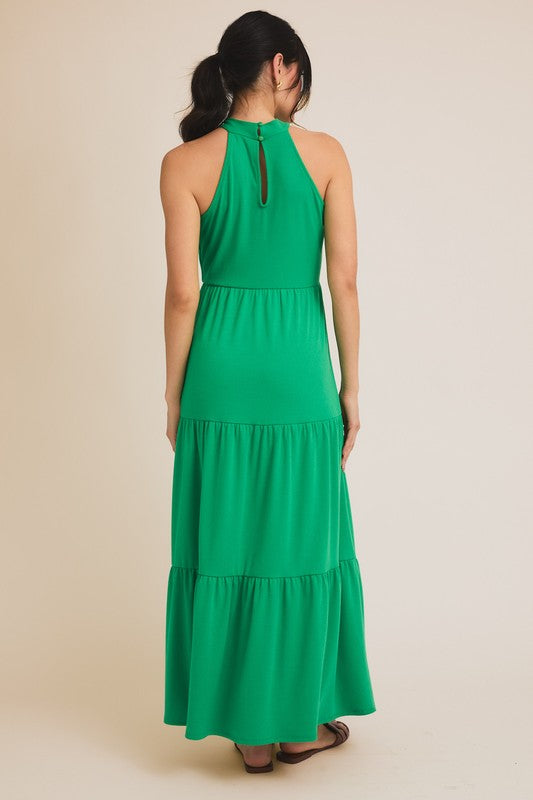 Rebecca Dress in Green, Ethically Sourced Boutique in Apex NC