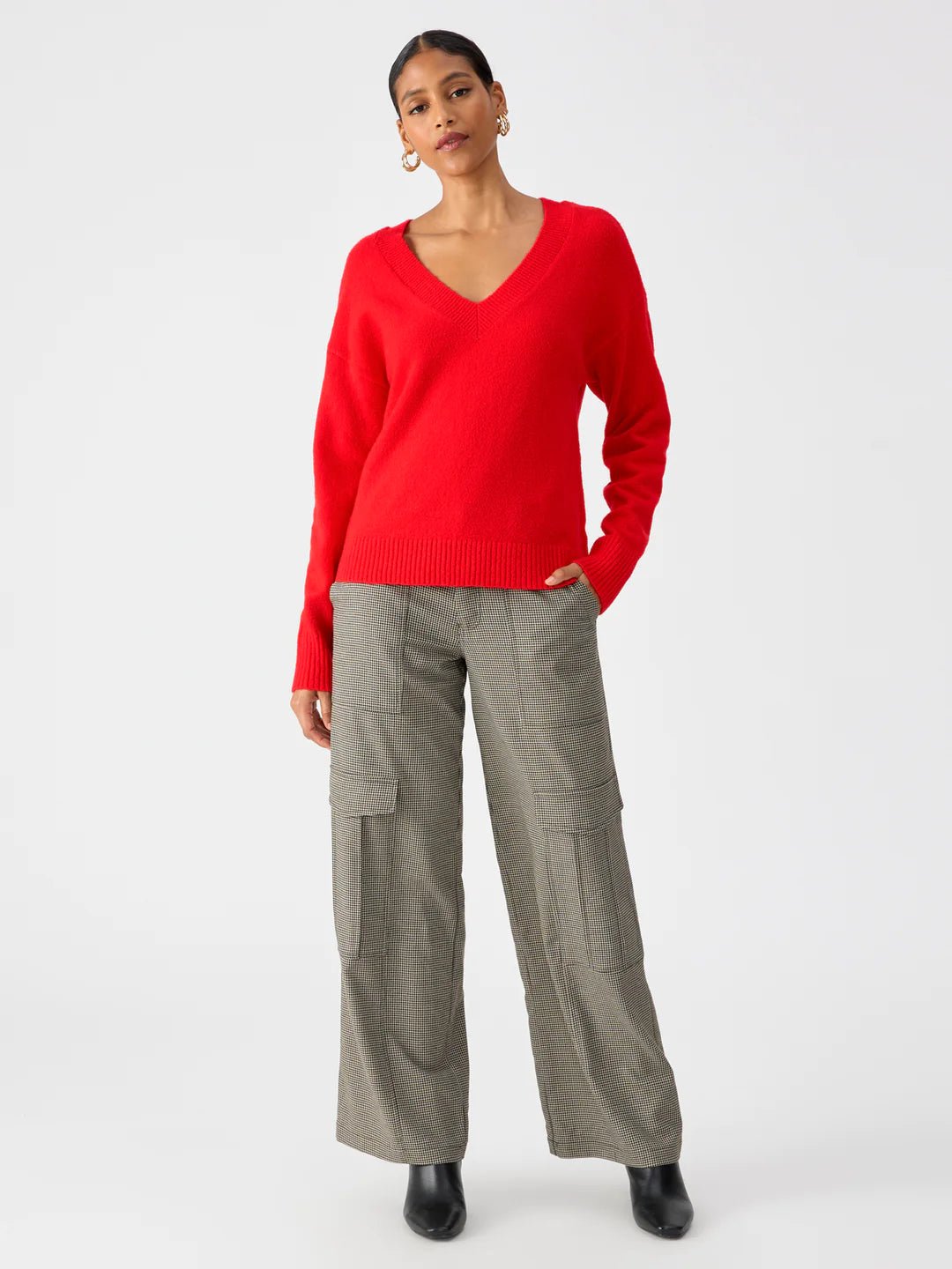 Rose & Lee Co Camden Pullover, Lipstick Sweater