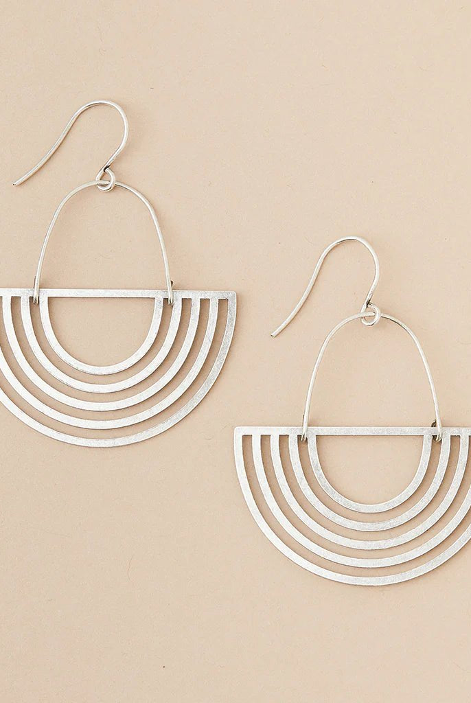 Rose & Lee Co Refined Earrings, Solar Rays/Sterling Silver Earrings