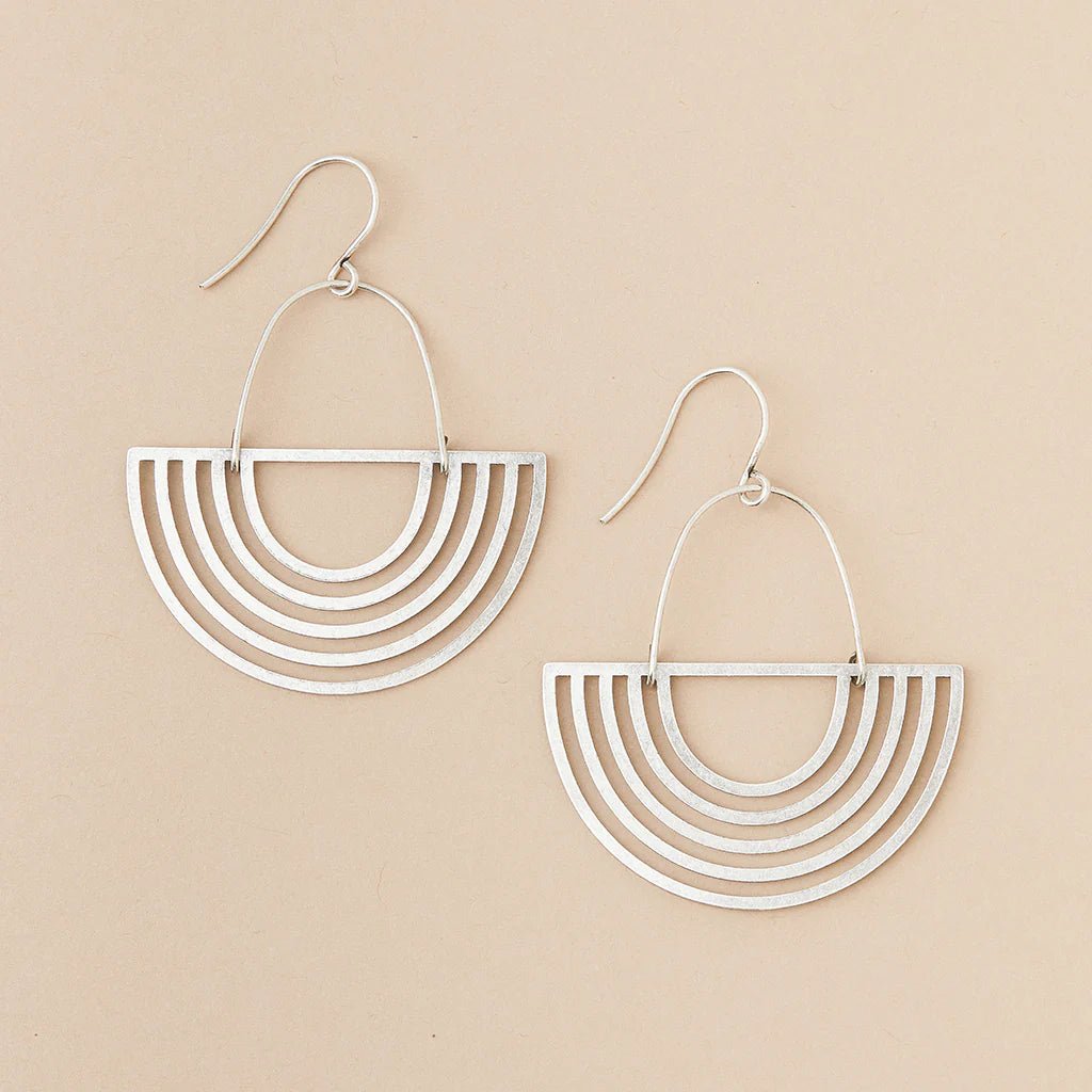 Rose & Lee Co Refined Earrings, Solar Rays/Sterling Silver Earrings