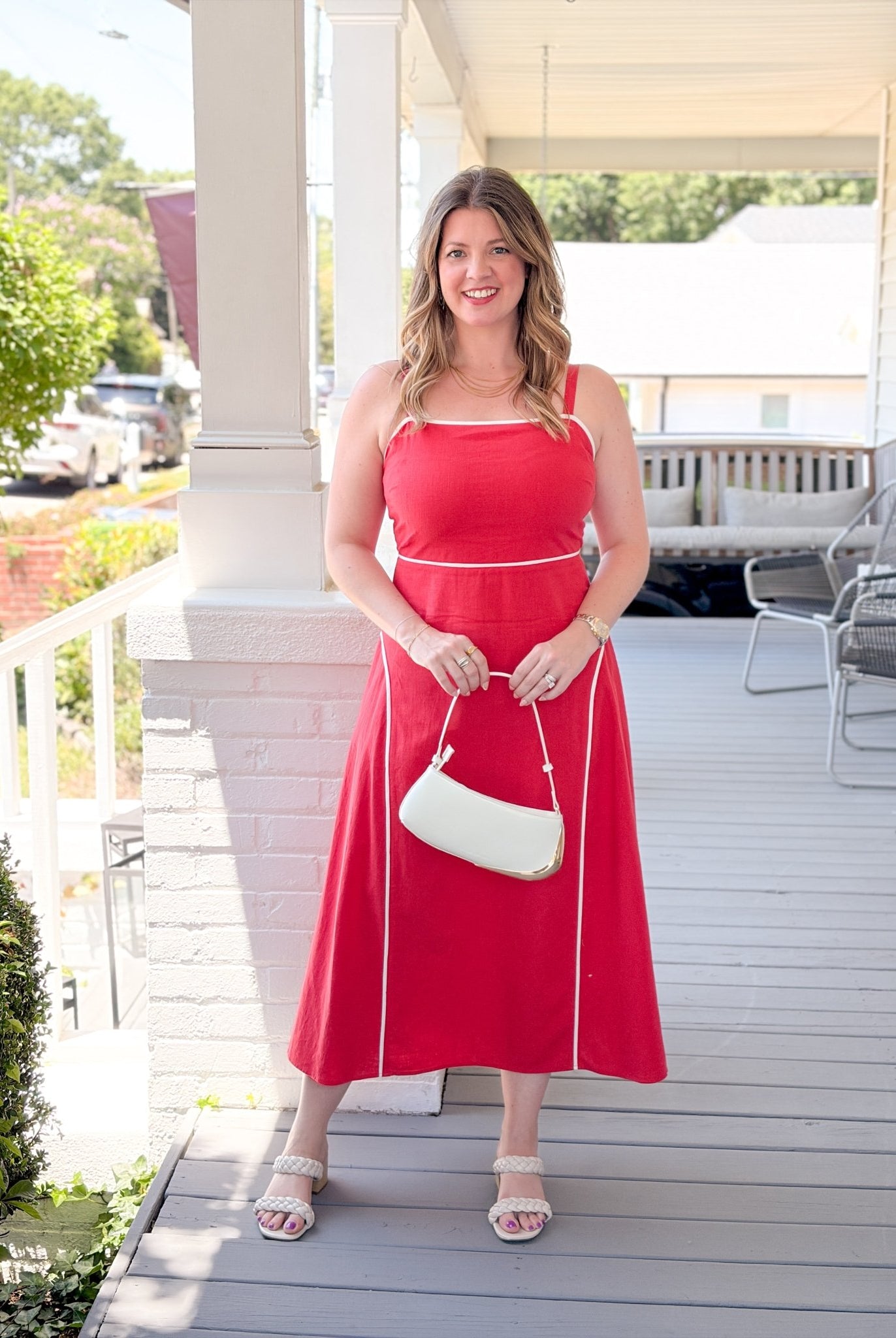 Rose & Lee Co Saffron Muse Dress, Red Casual Dresses