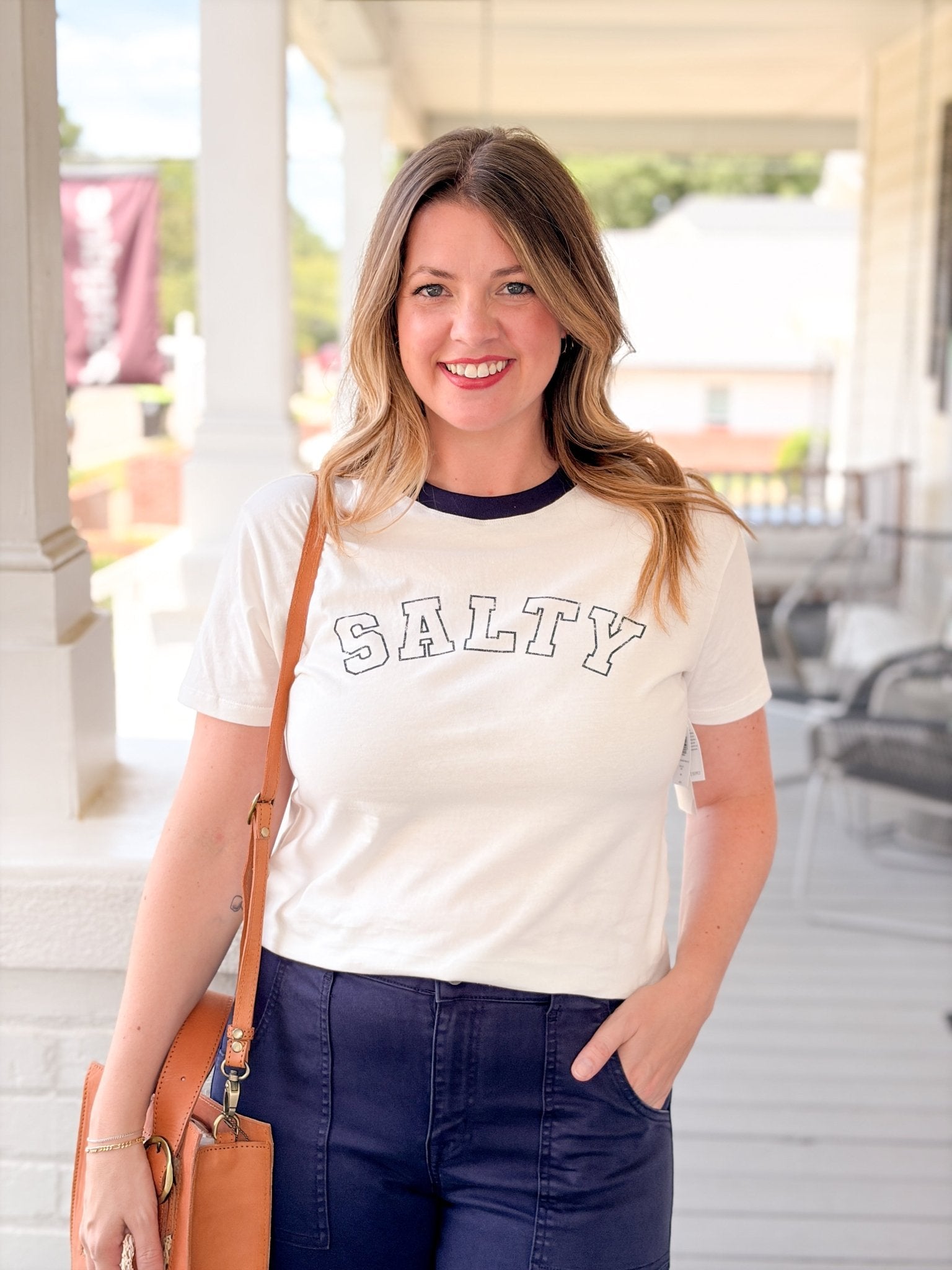 Rose & Lee Co Salty Tee, Sea Salt by Z Supply short sleeve