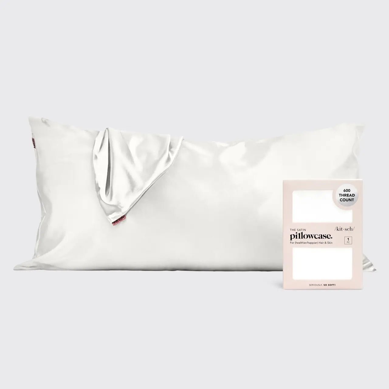 Rose & Lee Co Satin King Pillowcase, Ivory Home & Gifts