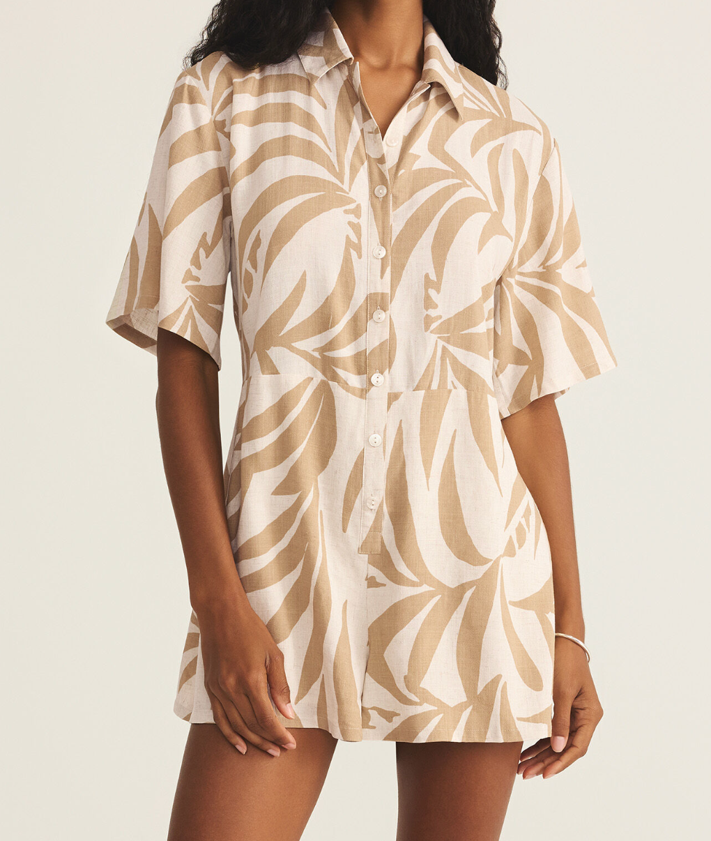 Marcel Tropical Romper by Z Supply Ethical Clothing Raleigh