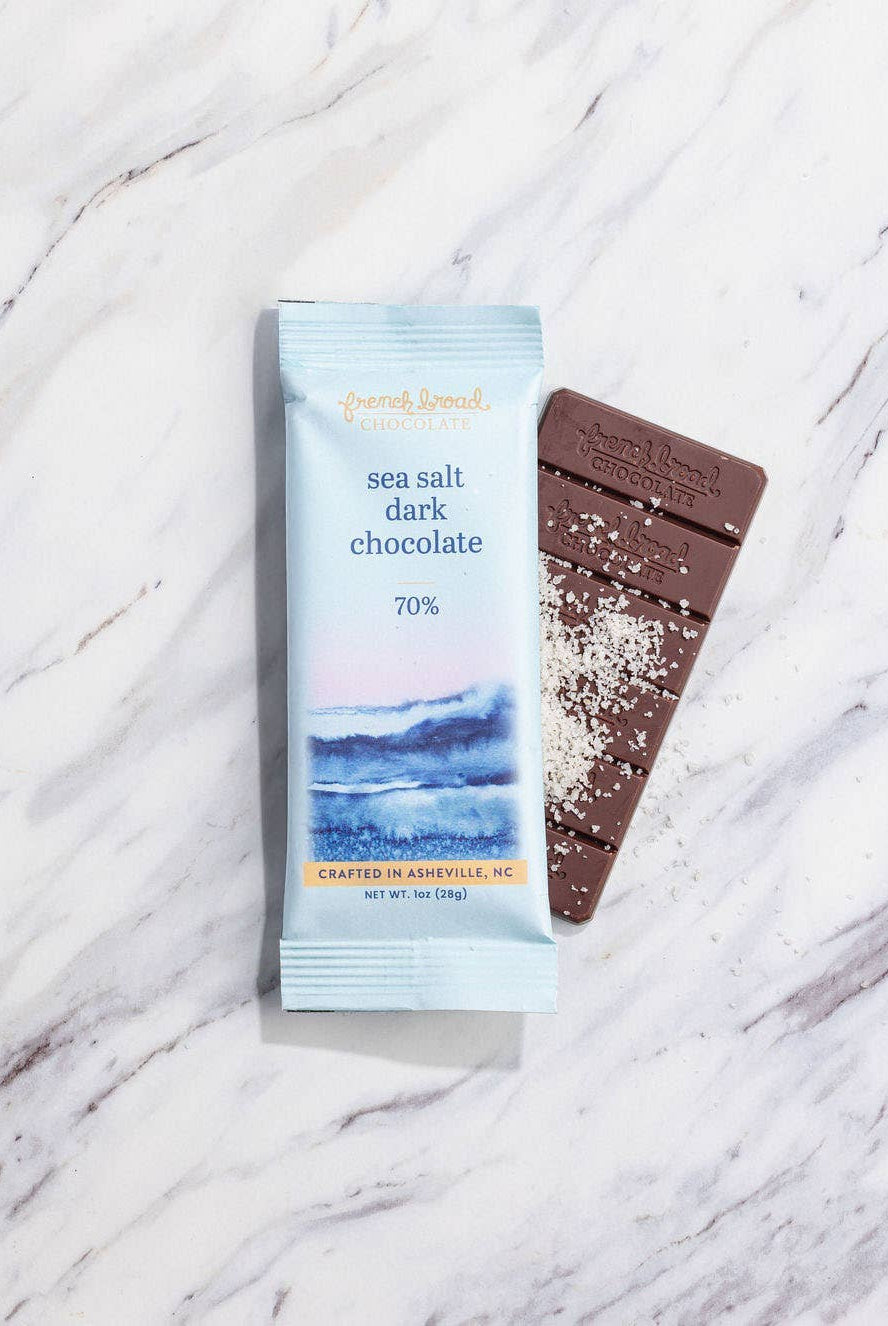 Rose & Lee Co Sea Salt Chocolate Bar 70%, 28g Food & Drink