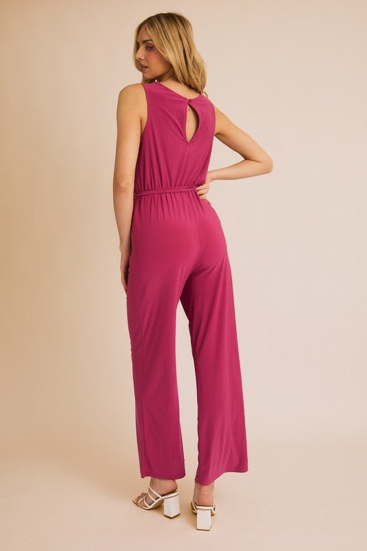 Rose & Lee Co Antonella Jumpsuit, Magenta unknown