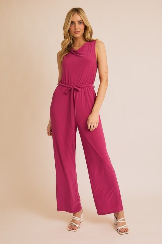 Rose & Lee Co Antonella Jumpsuit, Magenta unknown