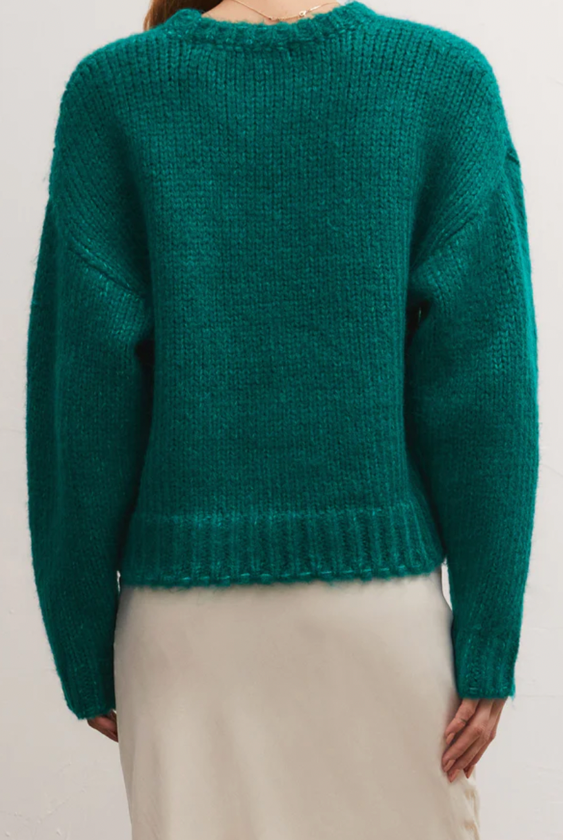 Teal Knitted Sweater Apex Ethical Boutique