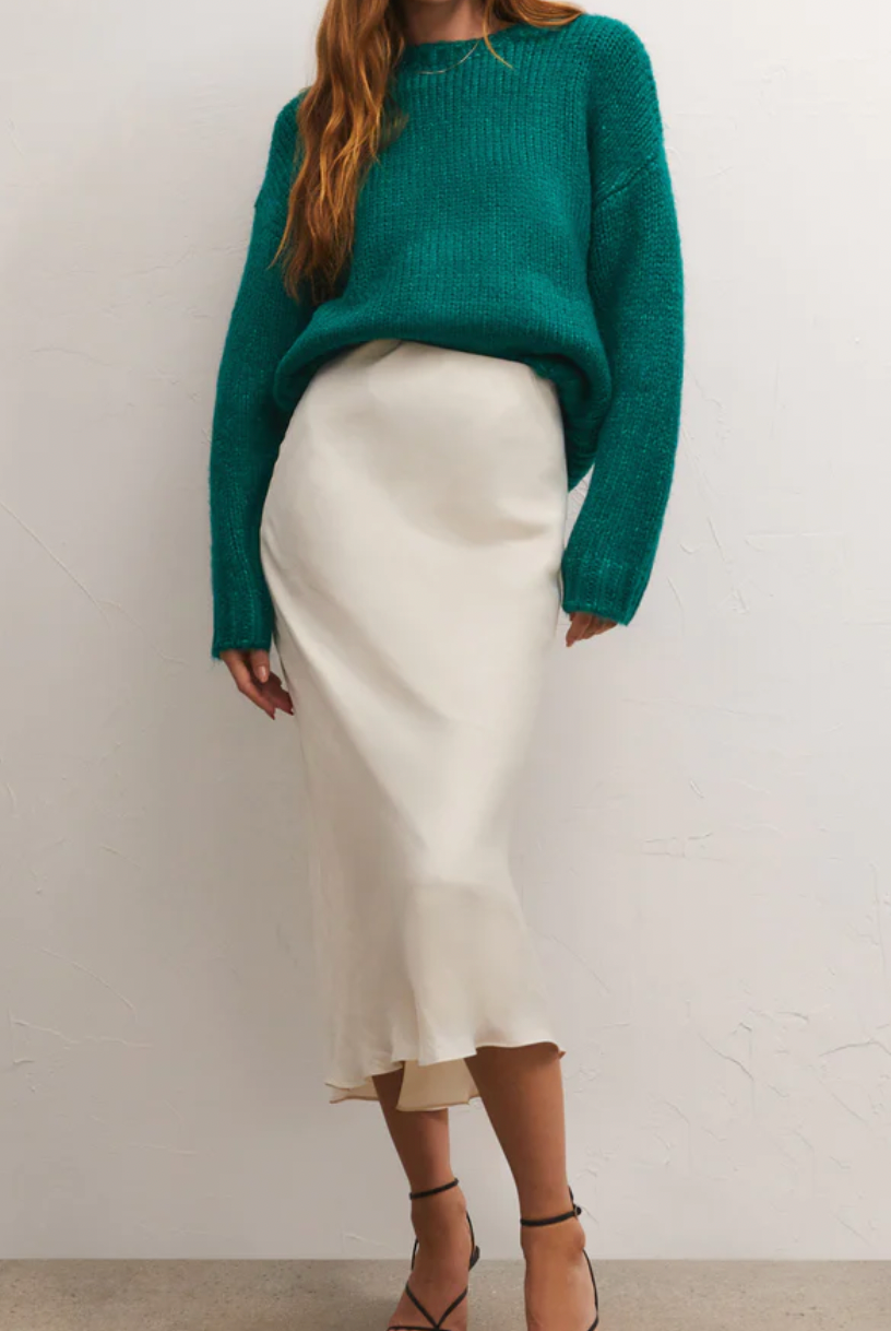 Teal Knitted Sweater Apex Ethical Boutique