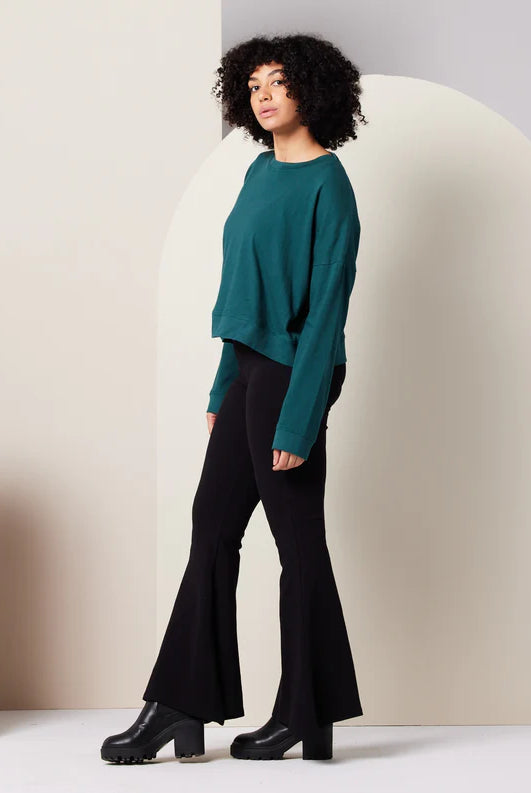 Teal Long Sleeve Top Apex Ethical Boutique