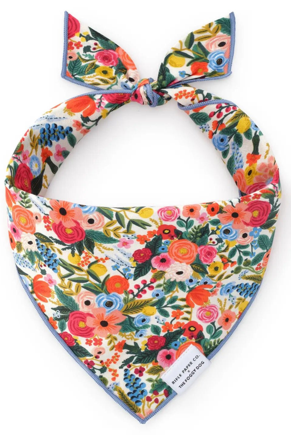 Rose & Lee Co The Foggy Dog Bandana, Garden Party Pets