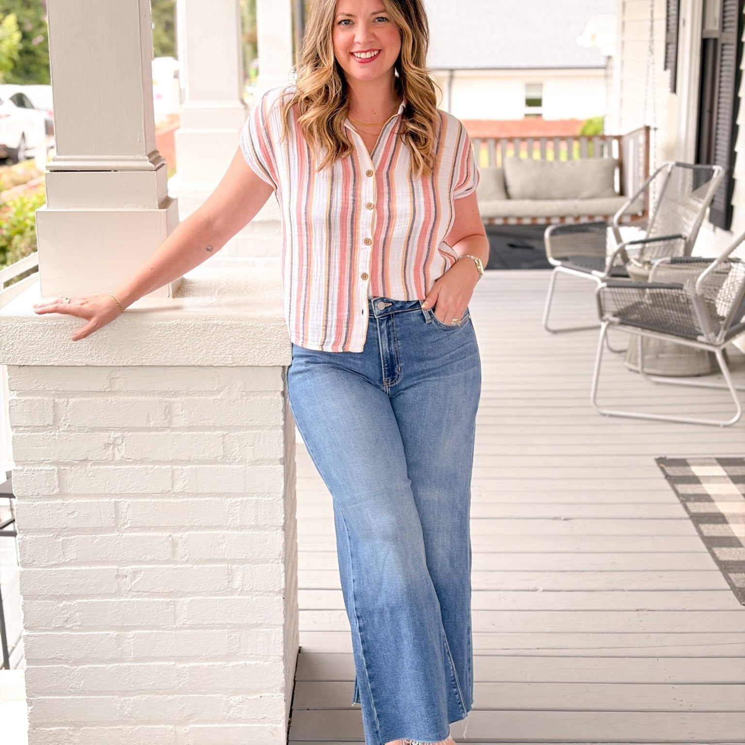 Rose & Lee Co Vienna Jeans, Medium Denim Denim