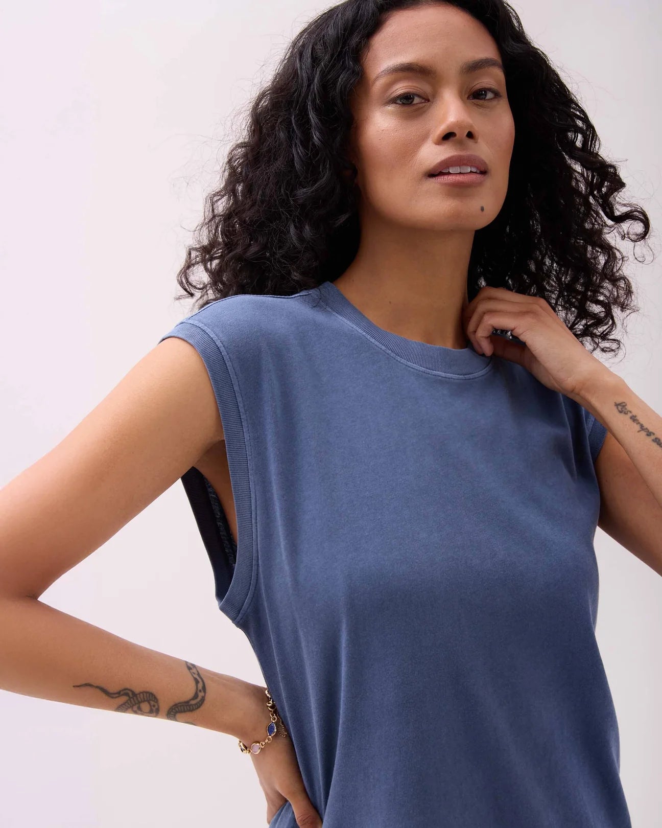 Vintage Indigo Relaxed Mini Length Dress