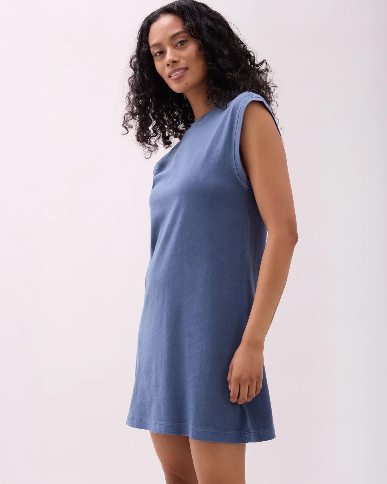 Vintage Indigo Relaxed Mini Length Dress