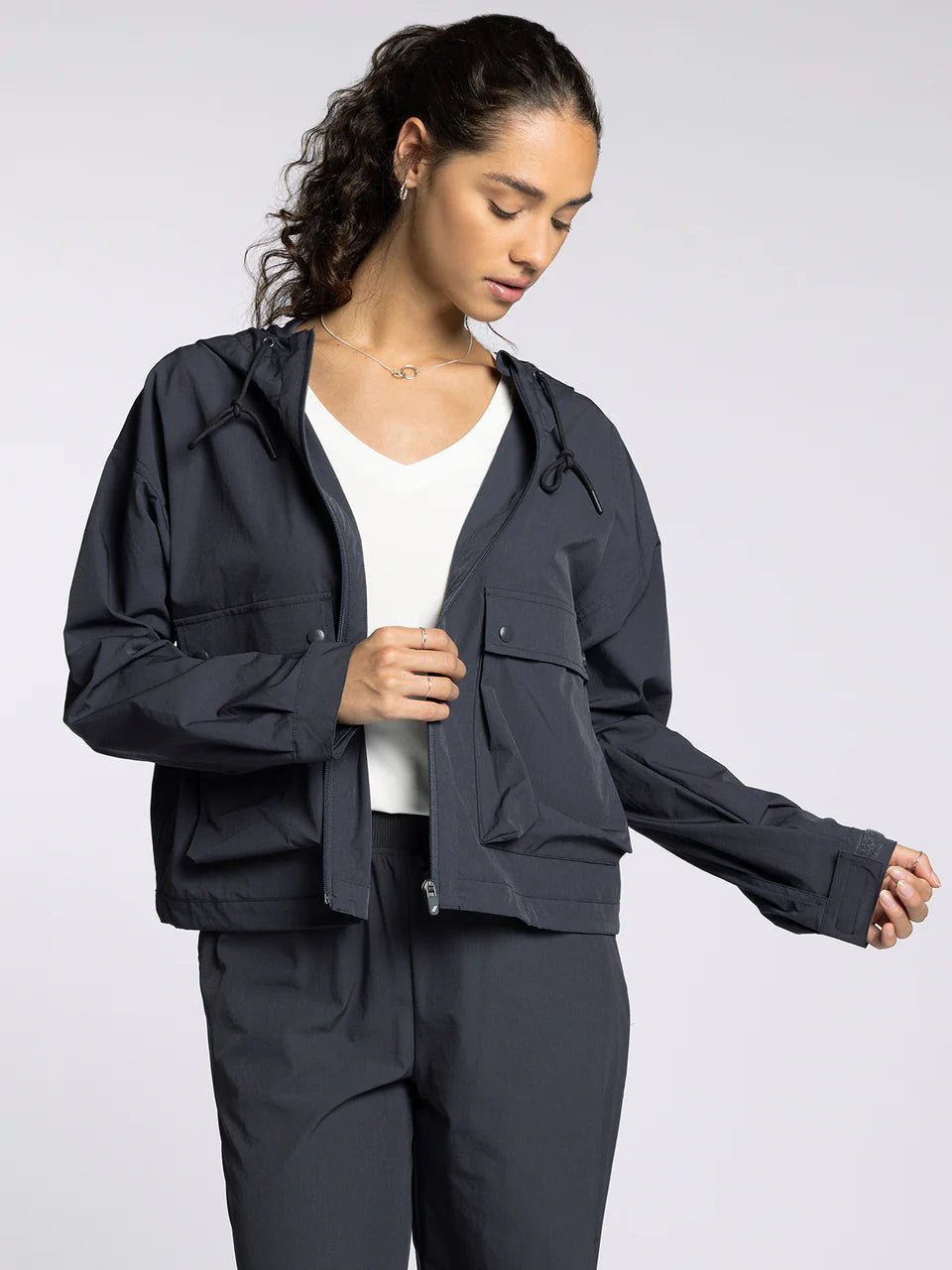 Rose & Lee Co Walker Jacket, Charcoal Blue Jackets