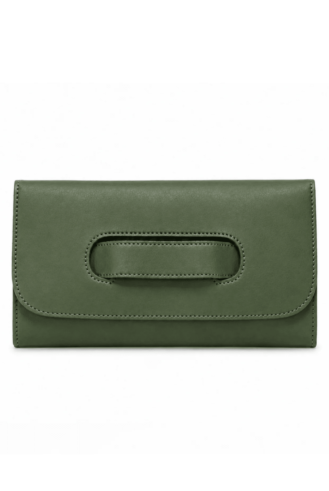 Rose & Lee Co Mare Handle Clutch, Moss BAGS