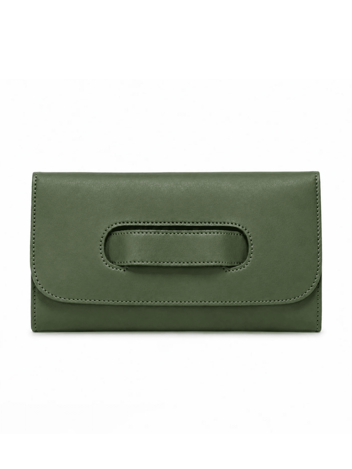 Rose & Lee Co Mare Handle Clutch, Moss BAGS