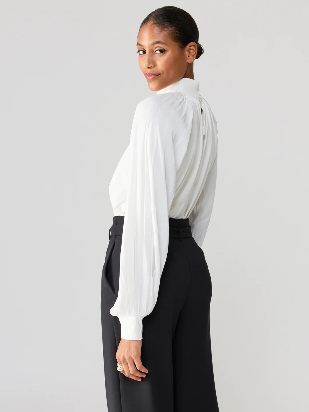 White Blouse Top Apex Ethical Boutique