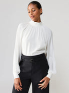 White Blouse Top Apex Ethical Boutique