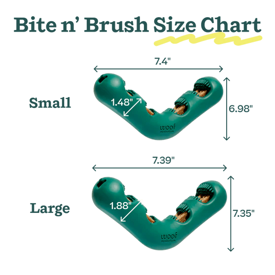 Rose & Lee Co The Bite n' Brush, Large Pets
