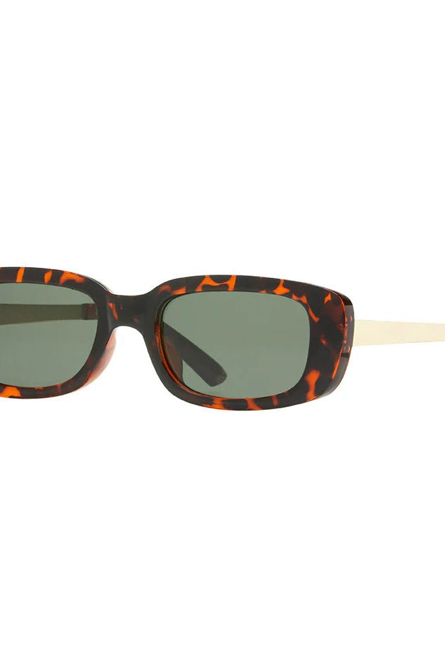 Rose & Lee Co Adley Sunglasses, Brown Tortoise + Grey Green Polarized Accessories