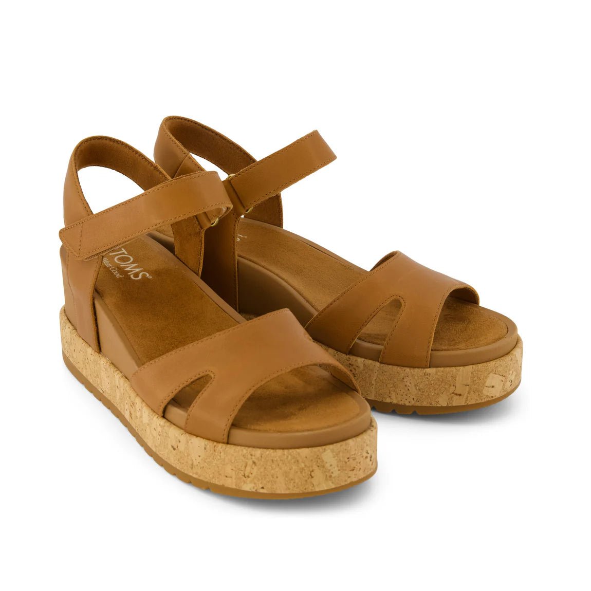 Rose & Lee Co Alana Wedge Sandal, Brown Leather Accessories